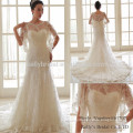 Hot Hot The fair maiden style pretty lace shawl empire with sash gown wedding dress